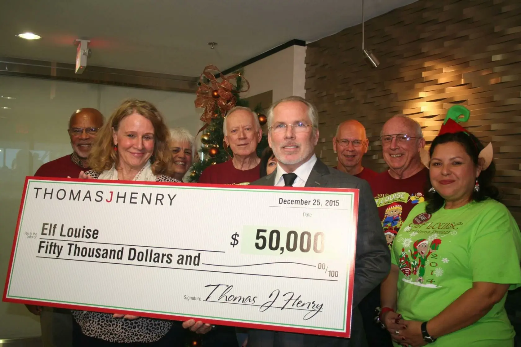 Thomas J. Henry Announces $50,000 Pledge to 2016 Elf Louise Christmas Project Radiothon 2016 Elf scaled