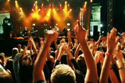 Blog 11 Crowd in blur at a rock concert.