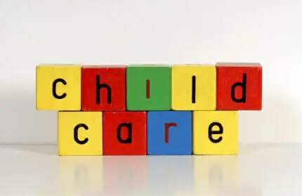 Blog 7 Blocks spelling out Child Care