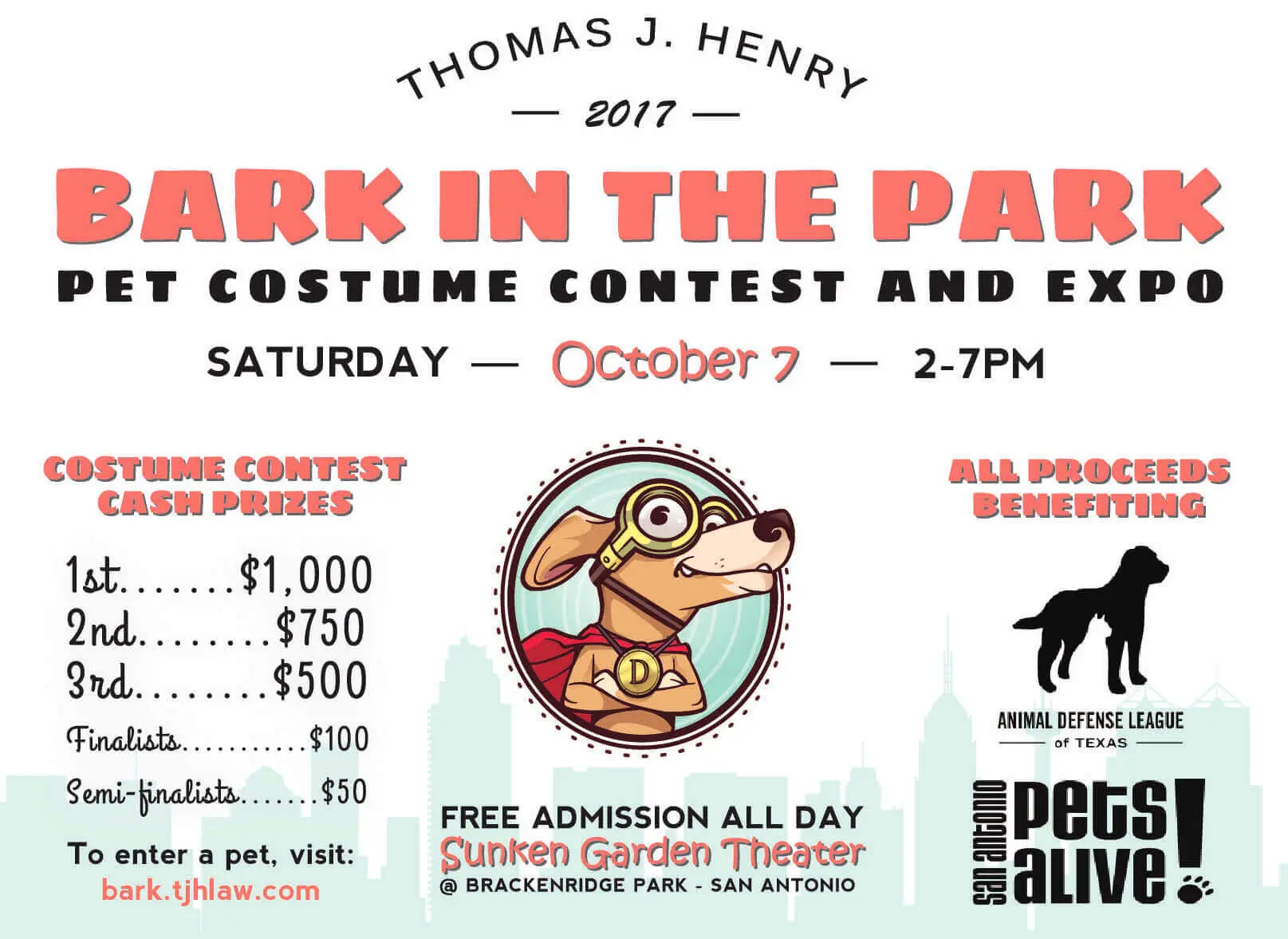 Thomas J. Henry Bark in the Park 2017 event details