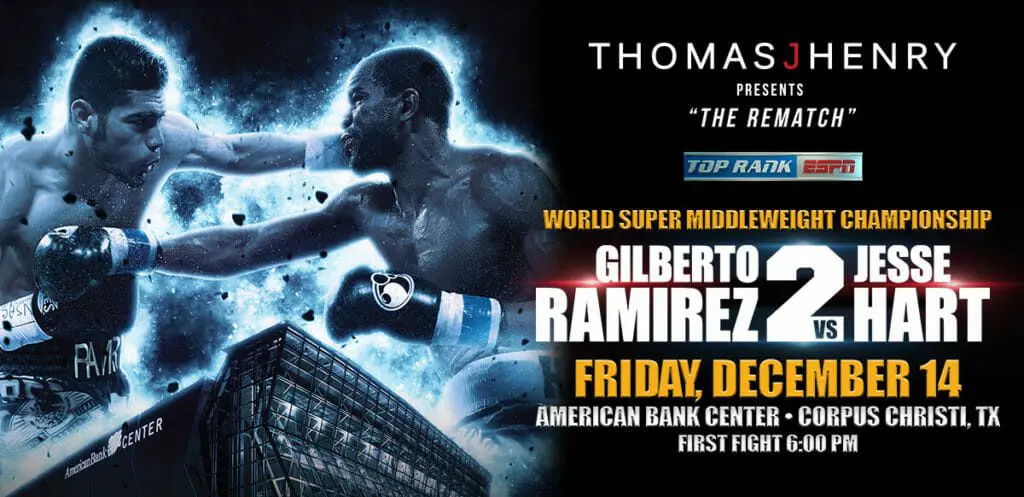 Thomas J. Henry Giving Away Tickets for WBO World Super Middleweight Championship RamirezvHartWebpage
