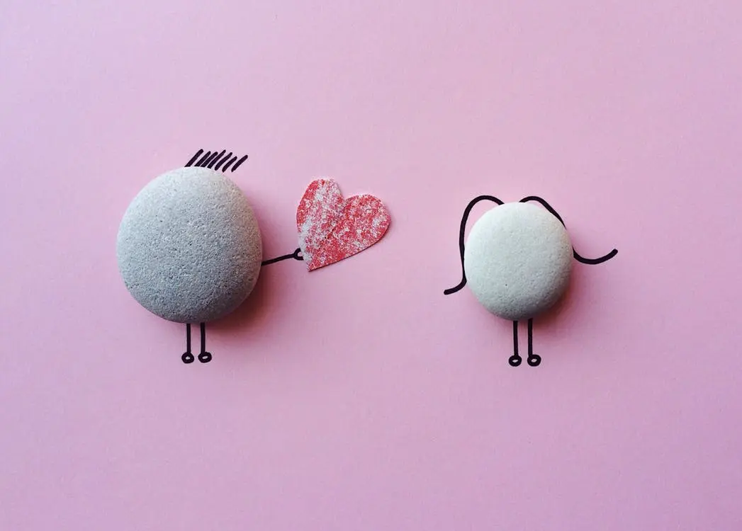Valentine's Day for two rocks