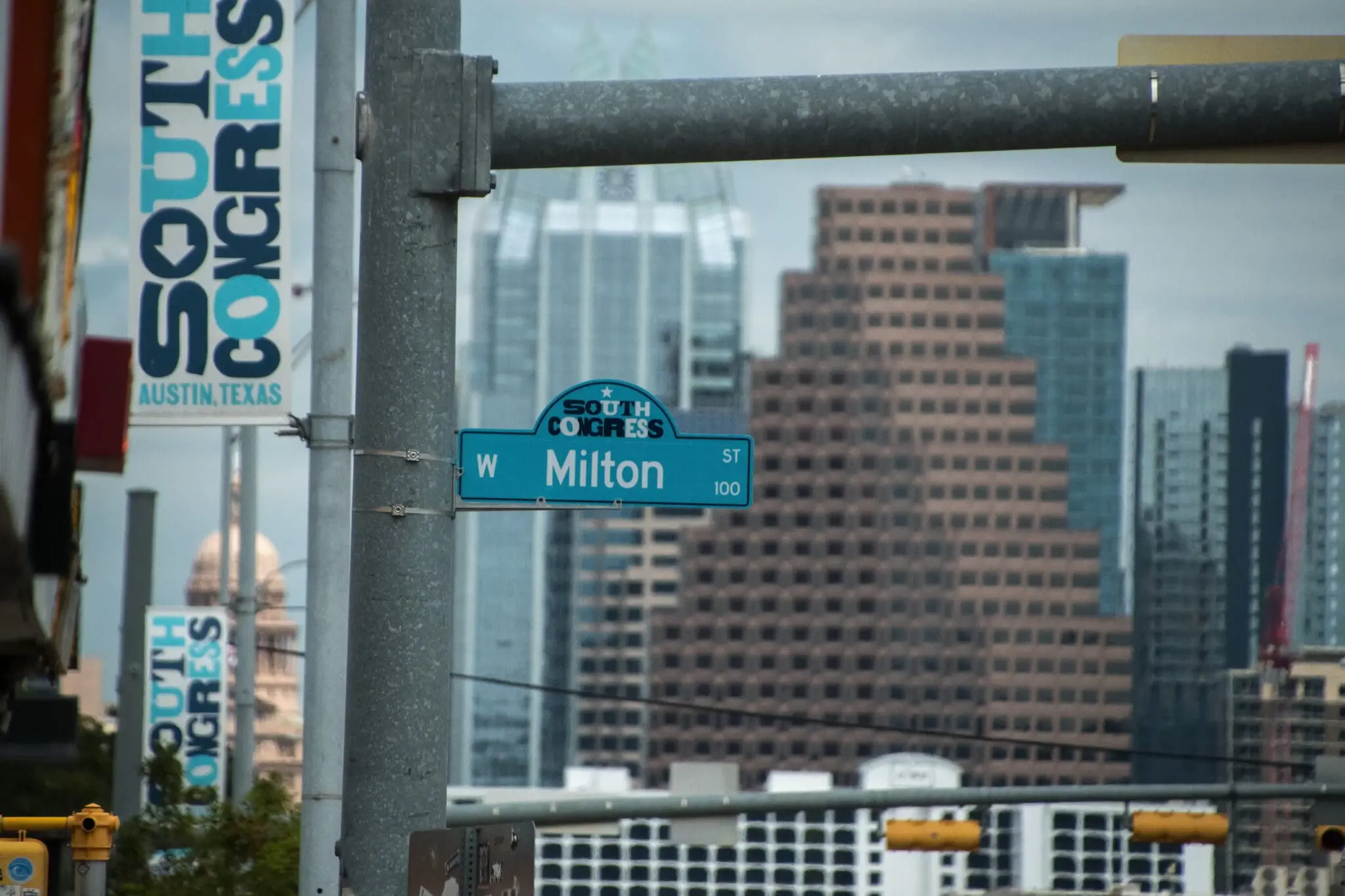 Street sign in South Congress Austin, Texas