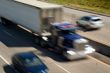 Heavy traffic on a US freeway