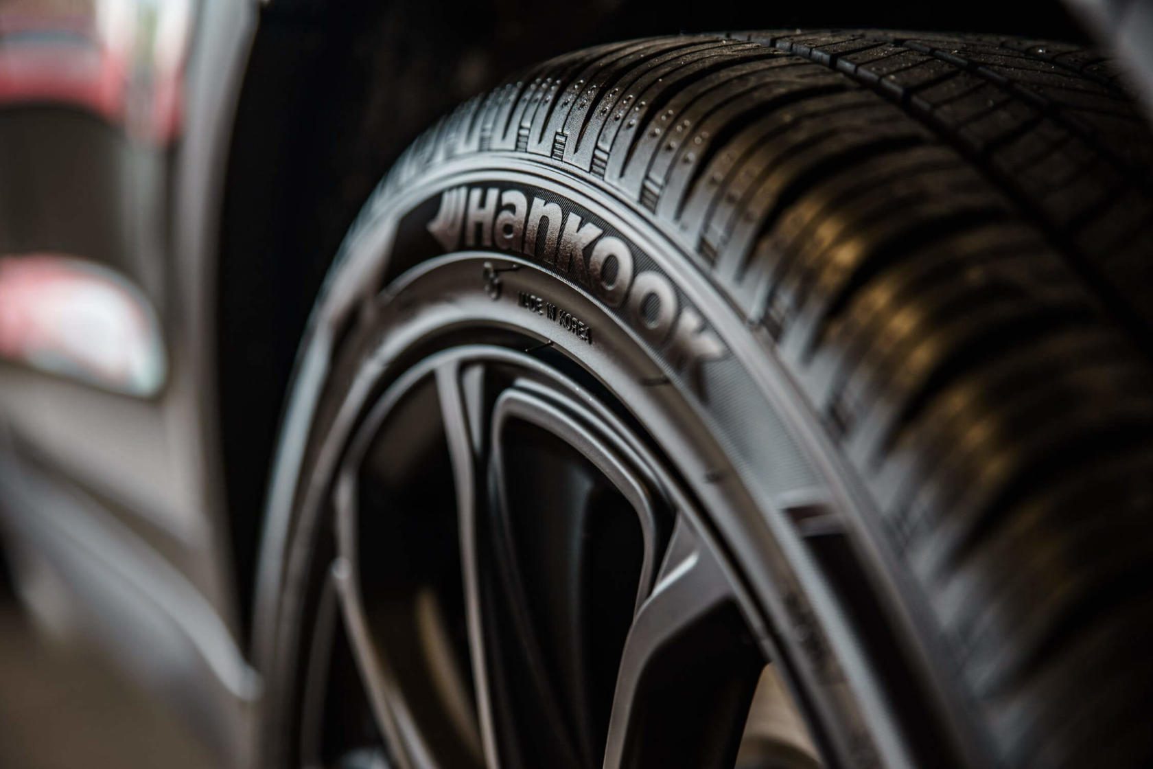 Close-up of tire