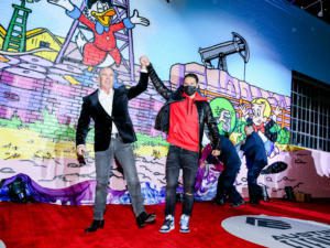 Thomas J. Henry and Alec Monopoly Unveil Austin Mural