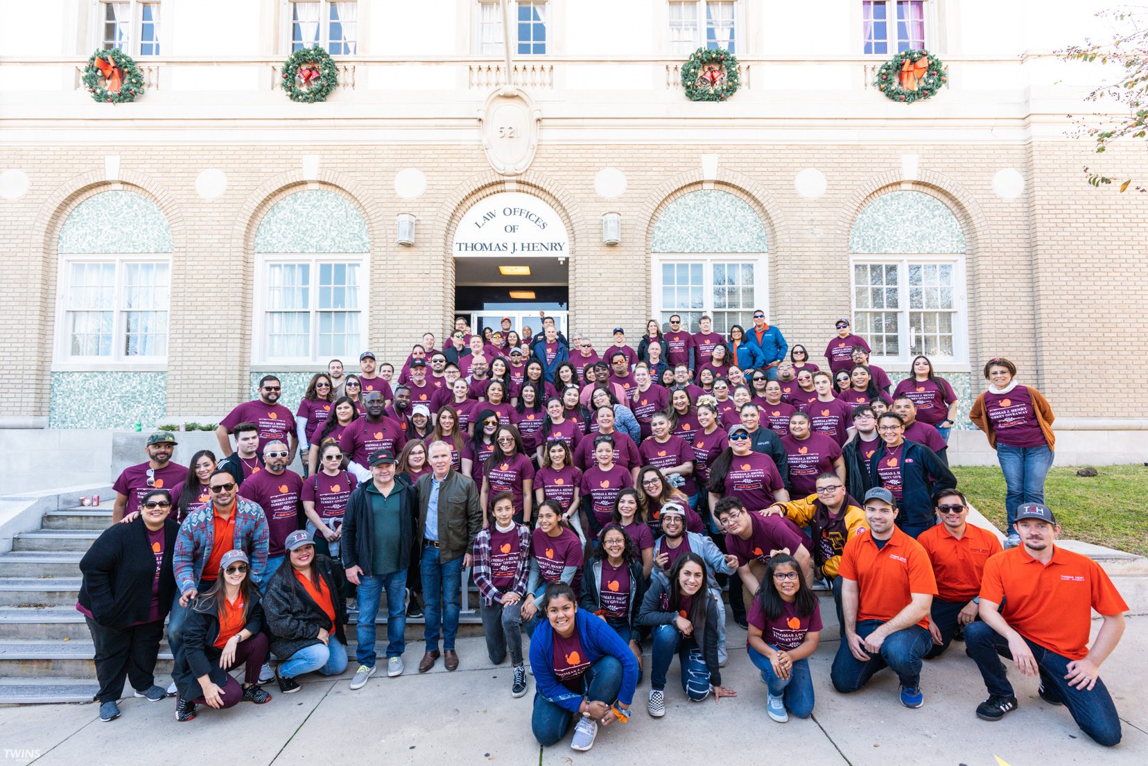 Group of Thomas J. Henry Turkey Giveaway 2019 volunteers