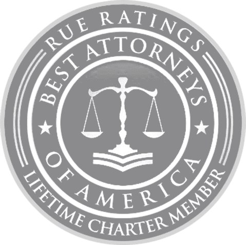 Recent Results Accolades Rue Ratings Best Attorneys of America Lifetime Charter Member www.bestattorneysofamerica.com White Background 1