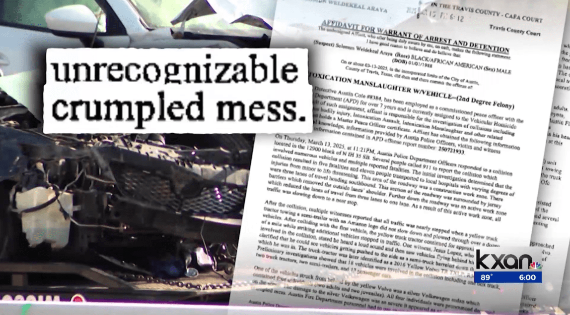 Thomas J. Henry Speaks with KXAN About Deadly I-35 Crash TJH Interview KXAN Screenshot